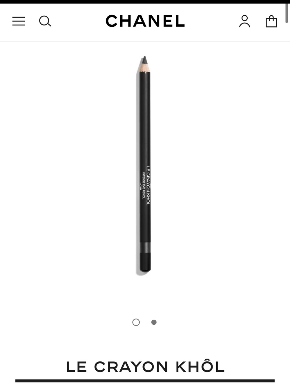 CHANEL Le Crayon Khôl Eye Pencil - Black